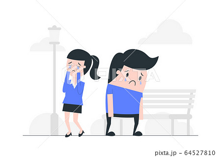 Sadness concept vector illustration. Sadness concept vector illustration. 64527810