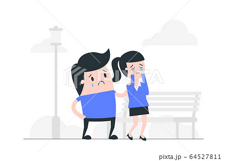 Sadness concept vector illustration. Sadness concept vector illustration. 64527811