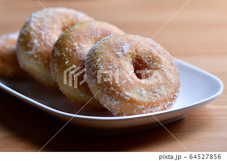 Close up of homemade sweet doughnut Close up of homemade sweet doughnut 64527856