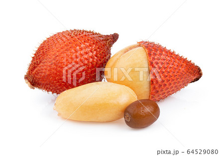 Fruit Salak isolated on white background. full depth of field Fruit Salak isolated on white background. full depth of field 64529080