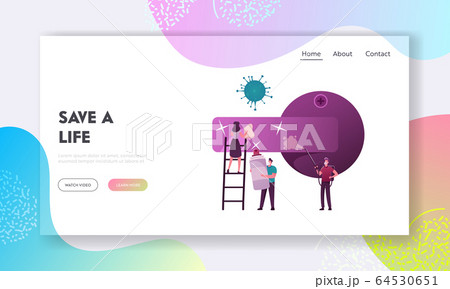 Characters Disinfect Room Landing Page Template. Man Holding Huge Sprayer with Antibacterial Liquid Disinfectant, Woman on Ladder Cleaning Things, Disinfection. Cartoon People Vector Illustration Characters Disinfect Room Landing Page Template. Man Holding Huge Sprayer with Antibacterial Liquid Disinfectant, Woman on Ladder Cleaning Things, Disinfection. Cartoon People Vector Illustration 64530651