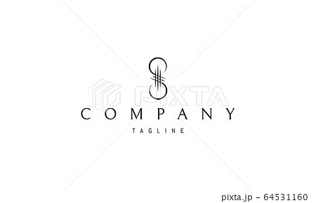 Vector logo on which an abstract and elegant image of the letter S. Vector logo on which an abstract and elegant image of the letter S. 64531160