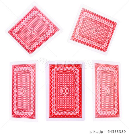Playing cards for poker game on white background with clipping path. Playing cards for poker game on white background with clipping path. 64533389