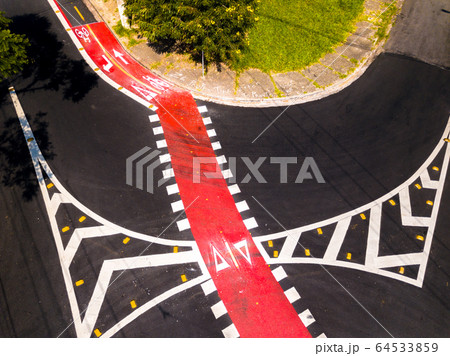 Bicycle path for cycling and cycling in a large 64533859