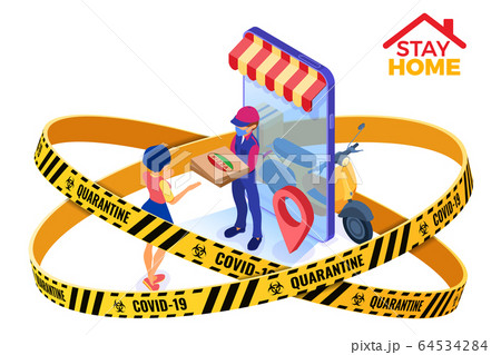 covid-19 coronavirus quarantine stay home online 64534284