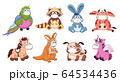 Vector animals in medicine masks 64534436