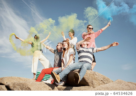 Friends Celebrating First Day Of Summer 64534626