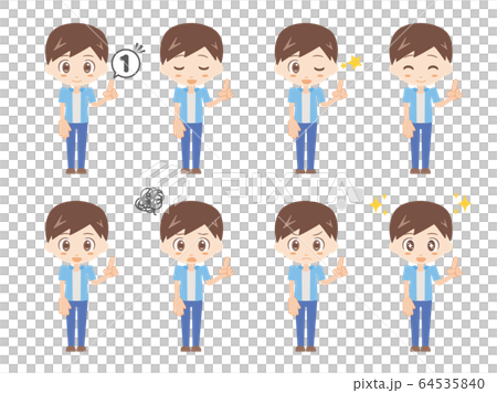 人set_1_male_blue 人set_1_male_blue 64535840