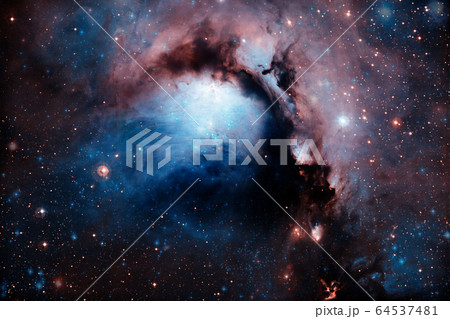 Infinite space with nebulae and stars. 64537481