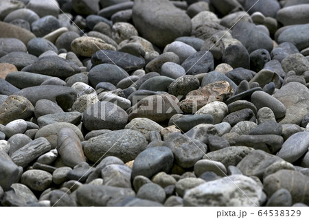River pebbles are not large for the whole frame. 64538329