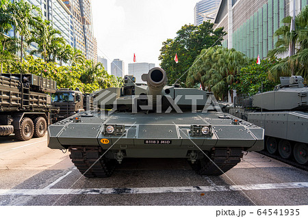 シンガポール軍の戦車の写真素材