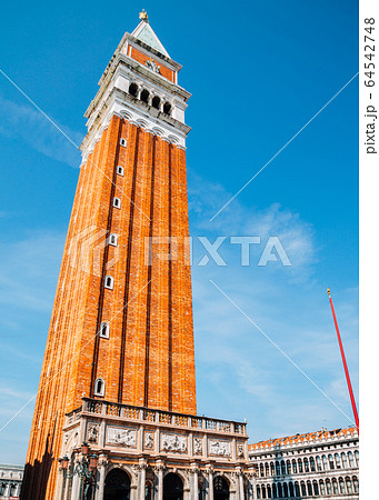 St. Mark's Bell Tower (Campanile di San Marco) in Piazza San Marco, Venice, Italy 64542748