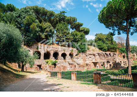 Palatine hill ancient ruins in Rome, Italy Palatine hill ancient ruins in Rome, Italy 64544468