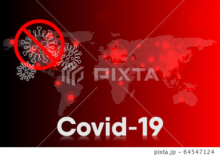 Coronavirus Disease Global Infection and Pandemic Sickness, Covid-19 Coronavirus World Spread for Medical Banner Background.  64547124