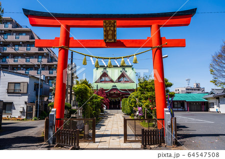 東京都八王子市　二つの神社が合体した八幡八雲神社　 64547508