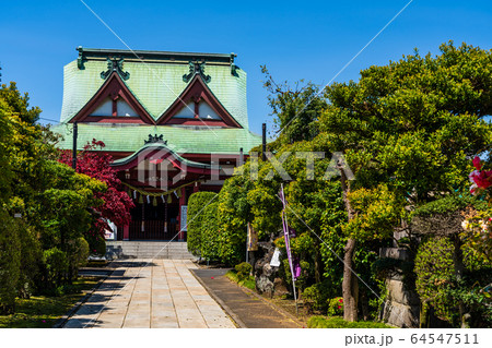 東京都八王子市　二つの神社が合体した八幡八雲神社　 64547511