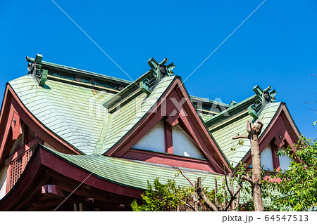 東京都八王子市　二つの神社が合体した八幡八雲神社　 64547513