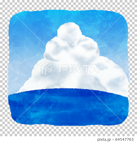 海と入道雲　アイコン 64547763