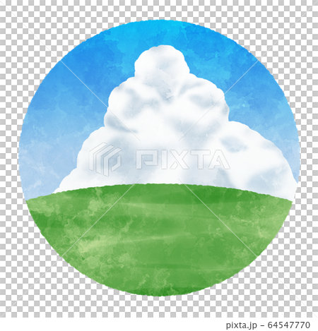 夏季Irudo雲形圖標 64547770