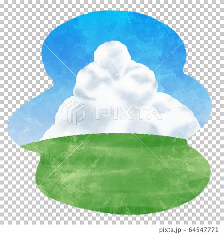 夏季Irudo雲形圖標 64547771