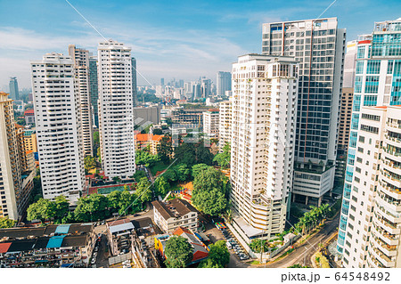 Bukit Bintang modern buildings and cityscape in Kuala Lumpur, Malaysia Bukit Bintang modern buildings and cityscape in Kuala Lumpur, Malaysia 64548492