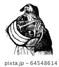 illustration of Boxer dog with mask 64548614