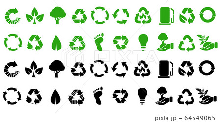 Vector set of environmental / recycling icons 64549065