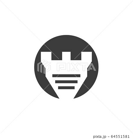 Castle vector illustration icon 64551581