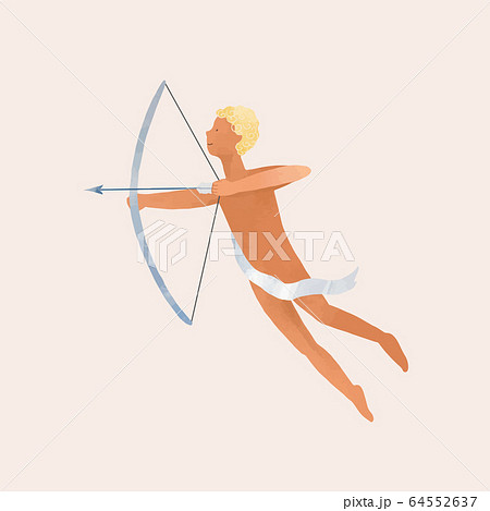 Beautiful vector Sagittarius horoscope zodiac sign. Stock illustration. 64552637