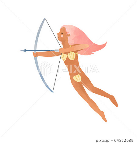 Beautiful vector Sagittarius horoscope zodiac sign. Stock illustration. 64552639