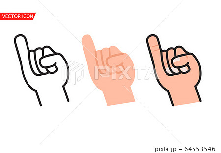little finger line  promise sign vector 64553546
