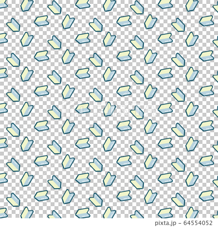 Beginner mark seamless pattern Beginner mark seamless pattern 64554052