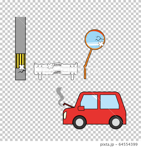 自動車 車 自損事故 物損事故 自動車 車 自損事故 物損事故 64554399