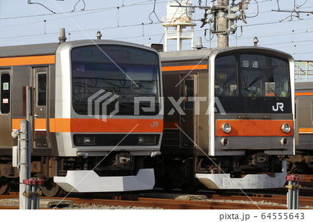 日中の東所沢電車区にて 64555643