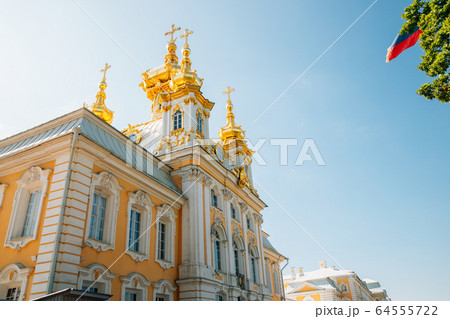 Church of Peterhof Palace in Saint Petersburg, Russia 64555722