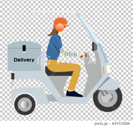 Illustration of a delivery man riding a scooter in a delivery delivery box with a roof|Motorcycle, Delivery, Transportation Illustration of a delivery man riding a scooter in a delivery delivery box with a roof|Motorcycle, Delivery, Transportation 64555886