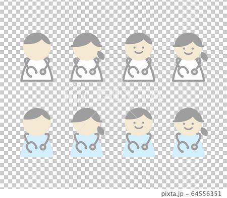 醫生圖標/插圖/套 64556351