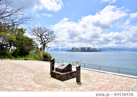 金印公園　福岡市志賀島　歴史ロマン　博多湾　中央は能古島　玄界灘　 64556456