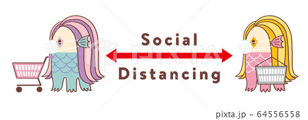 アマビエのソーシャルディスタンシング アマビエのソーシャルディスタンシング 64556558