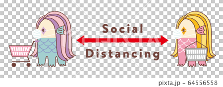 アマビエのソーシャルディスタンシング アマビエのソーシャルディスタンシング 64556558