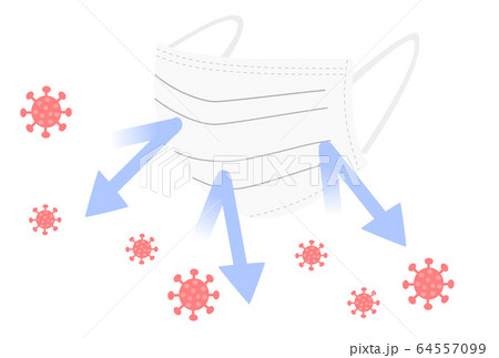 マスク　コロナウイルス 64557099