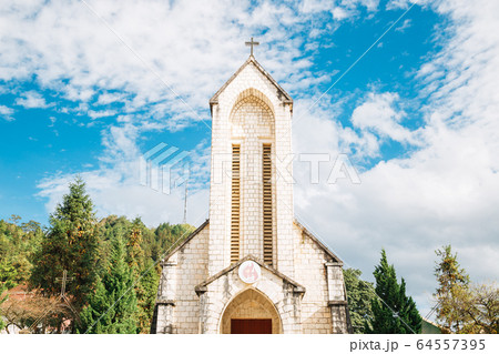 Notre Dame Cathedral in Sapa, Vietnam 64557395