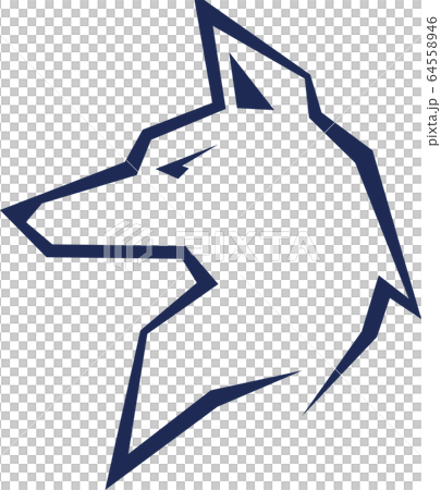 狼アイコンイラストのイラスト素材 64558946 Pixta