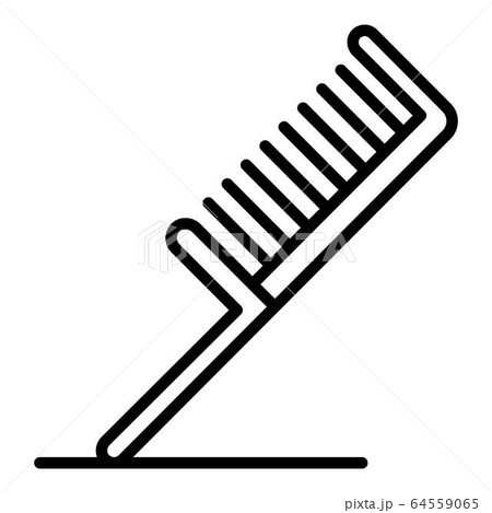 Hair comb icon, outline style 64559065