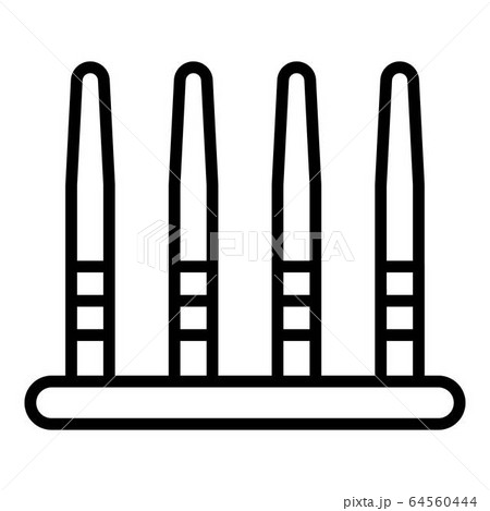 Dog agility bar icon, outline style 64560444