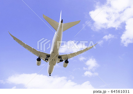 離陸する飛行機  ボーイング787 64561031