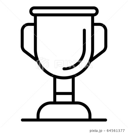 Pet gold cup icon, outline style 64561377