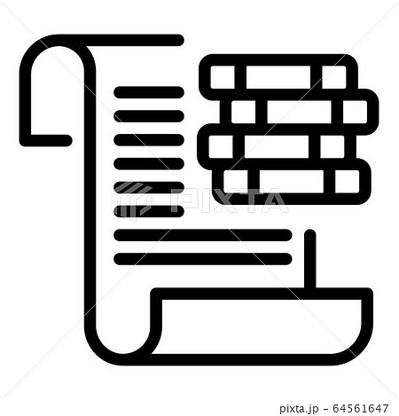 Investor money paper icon, outline style Investor money paper icon, outline style 64561647