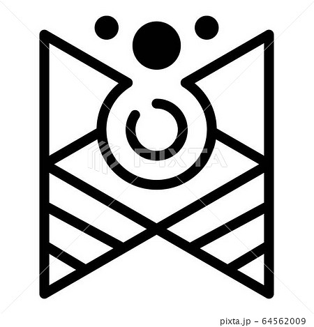 Emblem alchemy icon, outline style 64562009