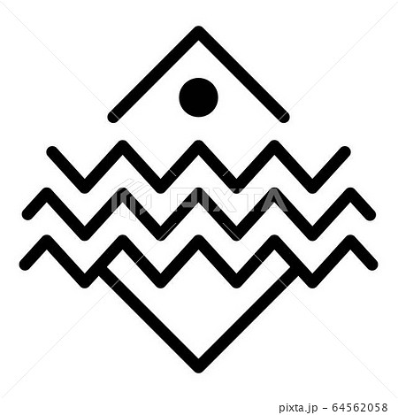 Esoteric alchemy icon, outline style 64562058
